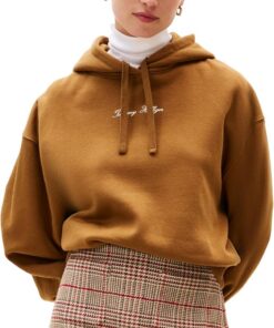 Tommy Hilfiger Sudadera Mujer Classic Script Fleece con Capucha