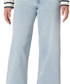 Amazon Essentials Vaqueros Tobilleros de Talle Alto y Pernera Ancha Mujer