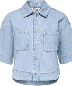 ONLY Onlcleo Life SS Crop Dnm Shirt PIM Noos Onlcleo Life SS Crop Dnm Camiseta PIM Noos Mujer (Pack de 1)