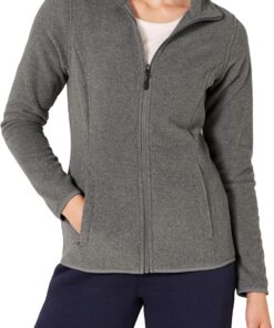 Amazon Essentials Mujer Chaqueta de Forro Polar Suave con Cremallera Completa y Corte clásico (Disponible en Tallas Grandes)