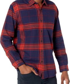 Amazon Essentials Hombre Camisa de Franela de Manga Larga