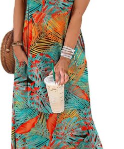 Vestido largo de verano 2026, ropa de vacaciones en la playa, sin mangas, con bolsillos, bohemio, S-2XL
