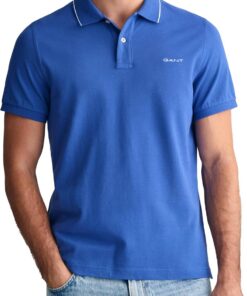GANT Tipping SS Pique Polo Camisa de Polo Hombre (Pack de 1)