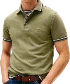 Tommy Hilfiger Polo de Manga Corta Hombre Tipped Seasonal Slim Fit