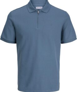 JACK & JONES Jjeaustin Zip Polo SS Noos Jjeaustin Zip Polo SS Noos Hombre (Pack de 1)