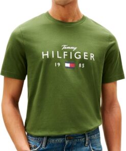 Tommy Hilfiger Brand Love Big Hilfiger tee Mw0mw41455 Camiseta S/S Hombre (Pack de 1)