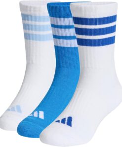adidas Unisex Kids' Pack de 3 pares de calcetines clásicos 3-Stripes con amortiguación para niños