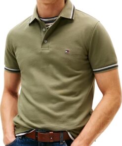 Tommy Hilfiger Polo de Manga Corta Hombre Tipped Seasonal Slim Fit