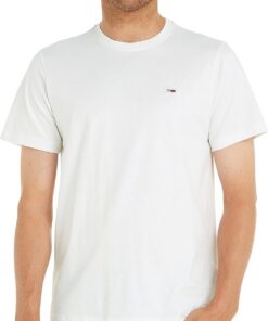 Tommy Jeans Camiseta de Manga Corta para Hombre TJM Classic Cuello Redondo