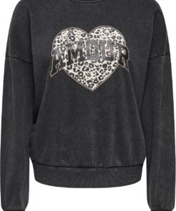 ONLY Onllauren Life L/S Animal O-Neck CC Swt para Mujer