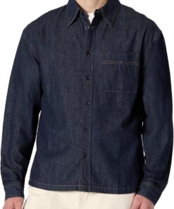 Amazon Essentials Camisa Moderna de Mezclilla con Botones y Corte Extragrande Hombre