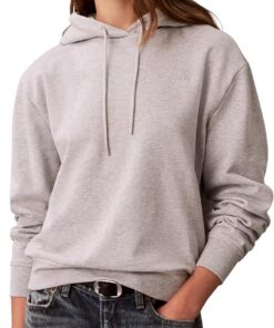Calvin Klein Hoodie Mujer Monogram Terry con Logotipo