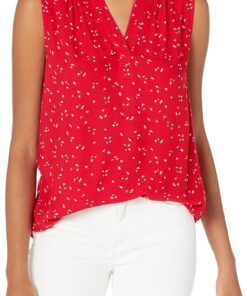 Amazon Essentials Mujer Camisa Tejida sin Mangas con Cuello en V