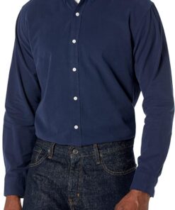 Amazon Essentials Hombre Camisa Oxford de Manga Larga y Corte Regular