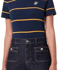 Tommy Hilfiger TH Script Reg C-nk SS tee Ww0ww47809 Camiseta S/S Mujer (Pack de 1)