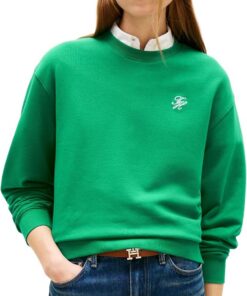 Tommy Hilfiger TH Script Reg Sweatshirt Ww0ww48724 Sudadera sin Botones Mujer (Pack de 1)
