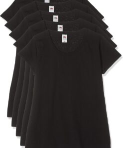 Fruit of The Loom Camiseta para mujer Valueweight Lady (5 unidades)