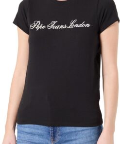 Pepe Jeans W Basic Stretch Logo Camiseta para Mujer