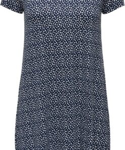 ONLY Vestido Camiseta Corto básico Verano Espalda Lazo sólido ONLBERA