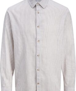 JACK & JONES Jjesummer Linen Blend Shirt L/S Sn Jjesummer Linen Blend Camiseta L/S Sn Hombre (Pack de 1)