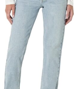 Amazon Essentials Vaqueros Rectos de Tiro Alto Mujer
