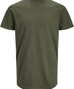 JACK & JONES Camiseta básica de Manga Corta Hombre de Talla Grande Cuello Redondo JJENOA