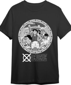 One Piece Camiseta Hombre | Artículo Licenciado Oficial | Monkey D. Luffy Wanted| Negro | S, M, L, XL, XXL
