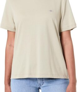 GANT Reg Shield SS T-Shirt Camiseta Mujer (Pack de 1)