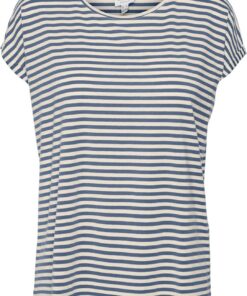 Vero Moda Vmava Plain SS Top Stripe Ga Jrs Noos Camiseta Mujer (Pack de 1)