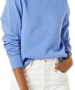 Amazon Essentials Mujer Sudadera con Cuello Redondo de Forro Polar (Disponible en Tallas Grandes)