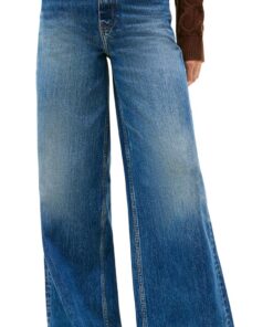 Tommy Hilfiger Dnm Kris 70's Wide Leg HW Ww0ww46731 - Otros Pantalones Vaqueros Mujer