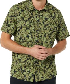 Amazon Essentials Hombre Camisa utilitaria de manga corta con dos bolsillos y corte estándar