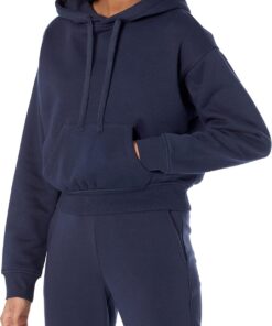 Amazon Essentials Mujer Sudadera Corta con Capucha (Disponible en Tallas Grandes)