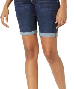 Amazon Essentials Bermudas Vaqueras Ajustadas con Bolsillos Mujer