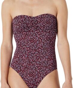 Amazon Essentials Traje de baño de una Pieza Tipo Bandeau Mujer