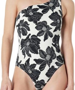 Amazon Essentials Traje de Baño de una Sola Pieza con un Hombro Mujer