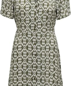 ONLY Vestido Mini Mujer Diseño Veraniego Estampado Vestido Blusa Corto Manga Ropa
