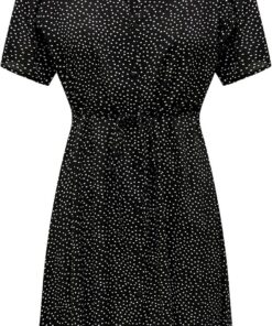 ONLY Vestido Mini Mujer Diseño Veraniego Estampado Vestido Blusa Corto Manga Ropa