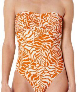 Amazon Essentials Traje de baño de una Pieza Tipo Bandeau Mujer