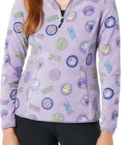 Amazon Essentials Mujer Chaquetas de Forro Polar con Cuello Perkins y Cremallera de un Cuarto