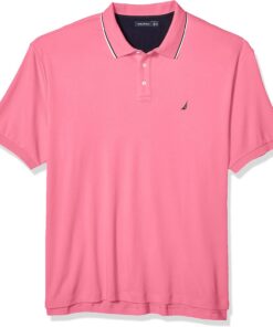 Nautica Classic Fit Short Sleeve Solid Tipped Collar Soft Polo Shirt Camisa de Polo Hombre (Pack de 1)