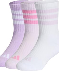 adidas Unisex Kids' Pack de 3 pares de calcetines clásicos 3-Stripes con amortiguación para niños