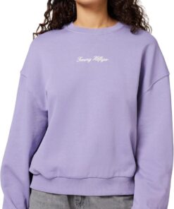 Tommy Hilfiger Classic Script Terry Sweatshirt Ww0ww48269 Sudadera sin Botones Mujer