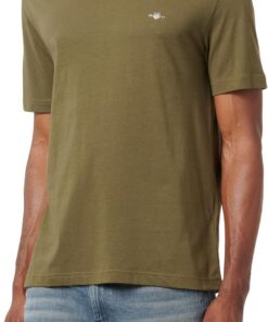 GANT Camiseta con Escudo Impreso Camiseta Hombre