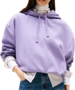 Tommy Hilfiger Sudadera Mujer Classic Script Fleece con Capucha