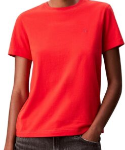 Calvin Klein Camiseta de Manga Corta Mujer Archive Jersey tee con Cuello Redondo