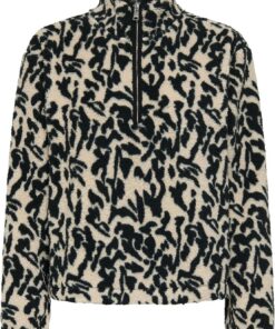 ONLY Sudadera Mujer con Estampado Llamativo y Cremallera de Moda.