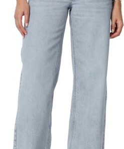 Amazon Essentials Vaqueros de Pierna Ancha Ultrasuaves de Talle Bajo Mujer