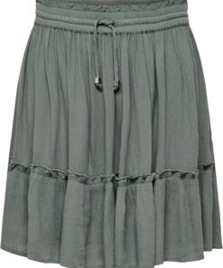 Only Onlibiza Life AOP Short Skirt Wvn Noos Falda Corta Primavera/Verano De Moda con Cintura Elástica Mujer (Pack de 1)