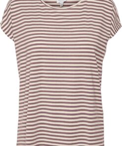 Vero Moda Vmava Plain SS Top Stripe Ga Jrs Noos Camiseta Mujer (Pack de 1)